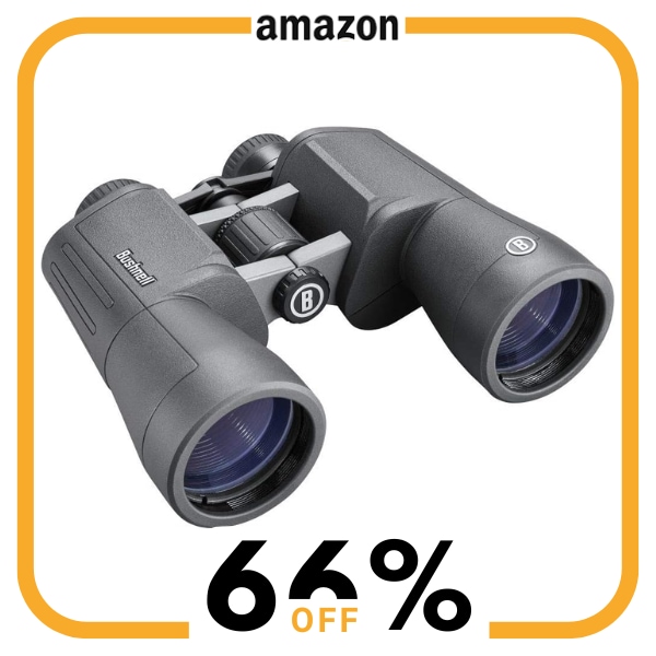 A pair of grey binoculars