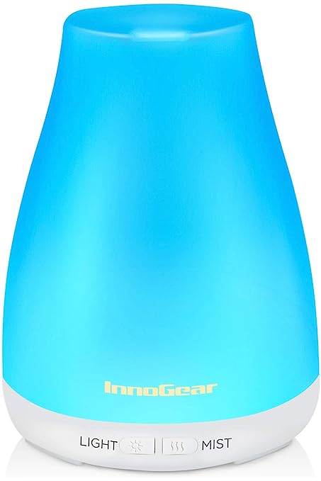 Add InnoGear's Essential Oil Diffuser with multi-color light to