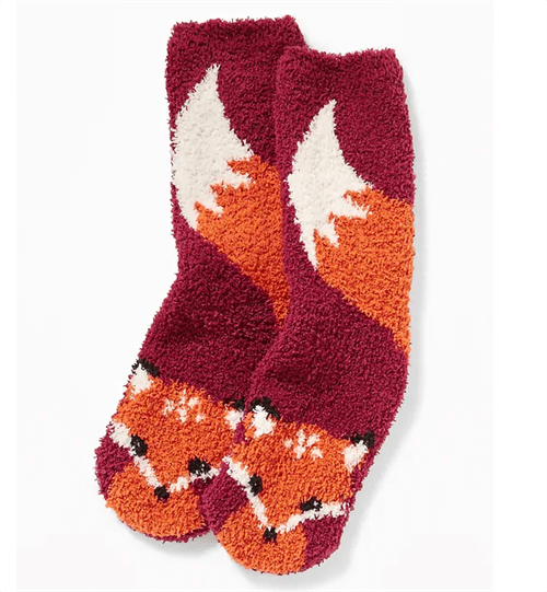 Fuzzy Cozy Socks with Coloured Specks