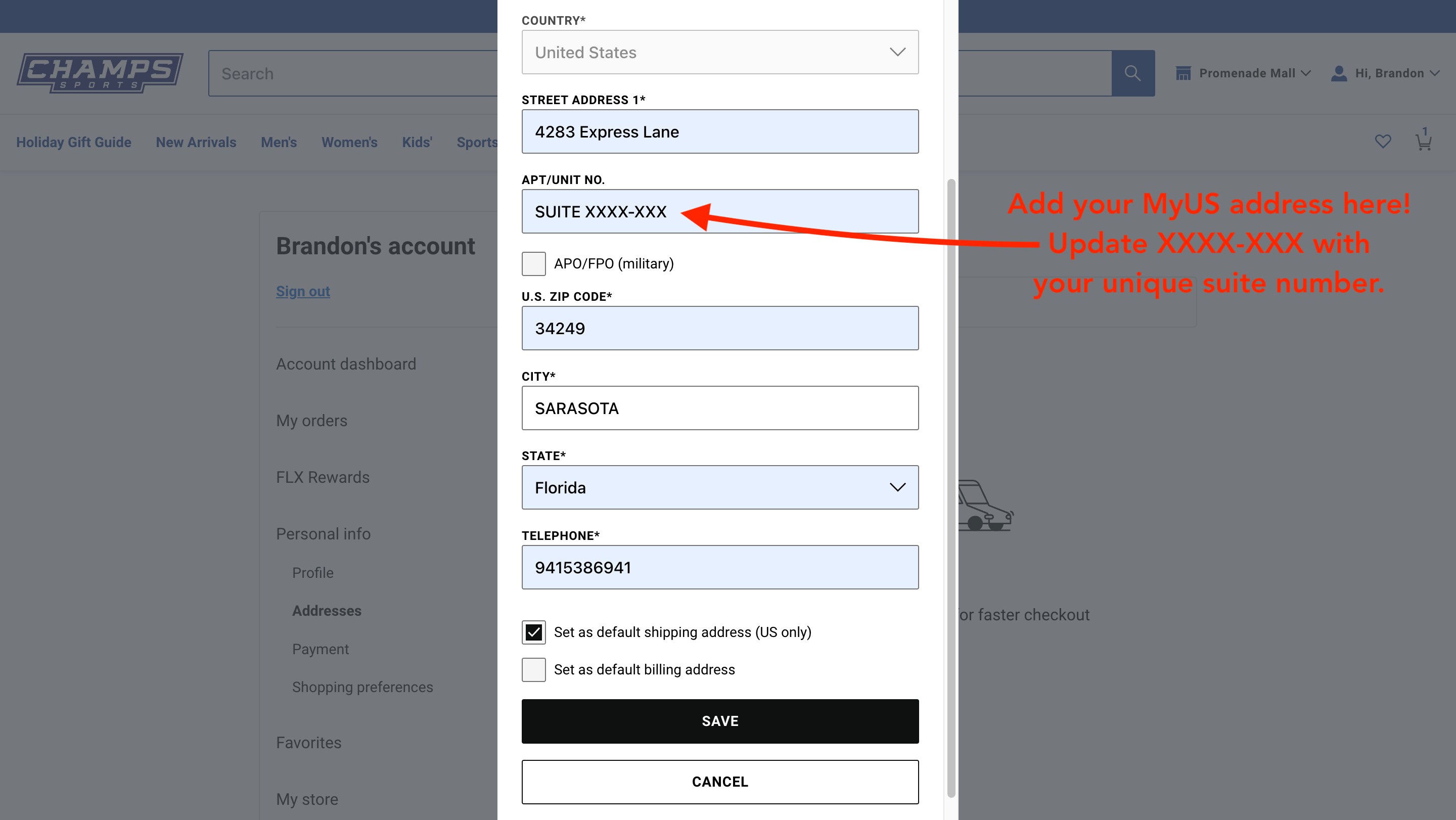 How to Ship Champs Sports Internationally in 3 Easy Steps 4