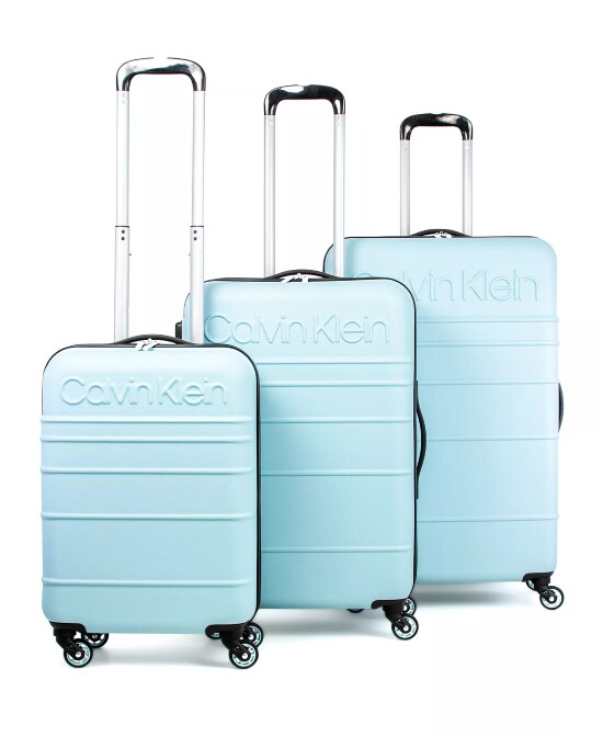 Calvin Klein Fillmore Hard Side luggage set of three in blue