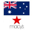 Macys Logo to Australia Flag