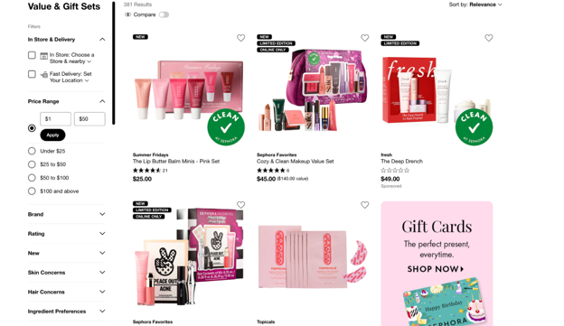 sephora.com product page