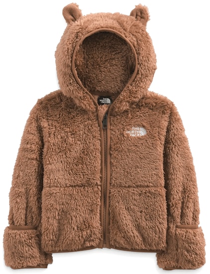 A Toasted Brown Colored North Face Baby Bear Full-Zip Hoodie