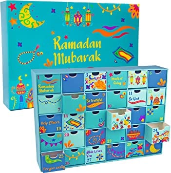 blue ramadan advent calendar